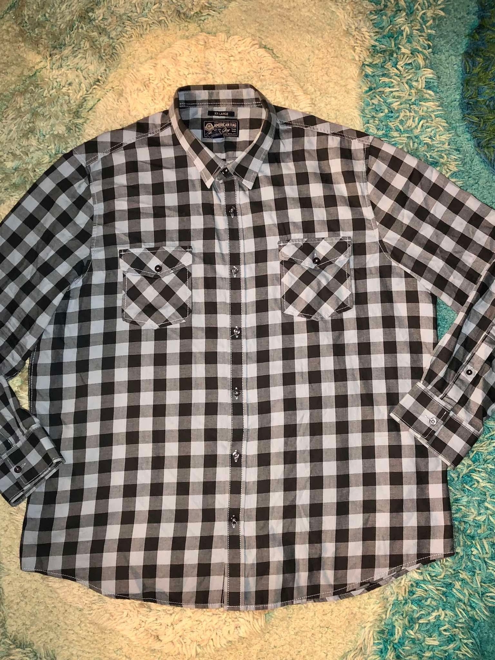 American Rag button-up plaid shirt XX-L